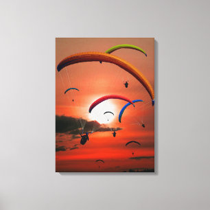 Impressão Em Tela Paragliders