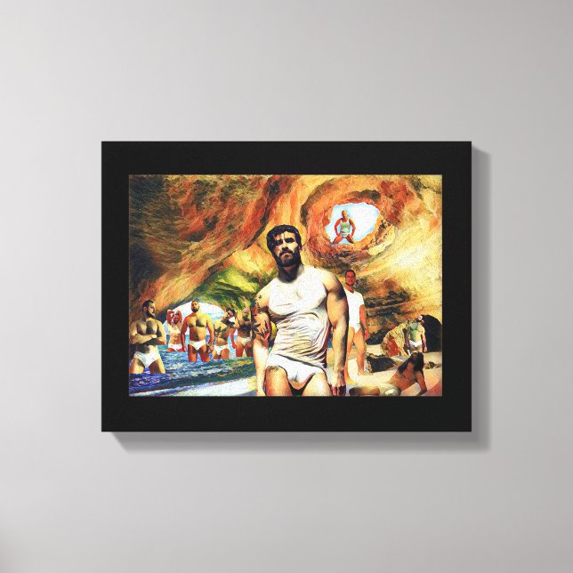 Impressão Em Tela Paraíso encontrado (Frente)