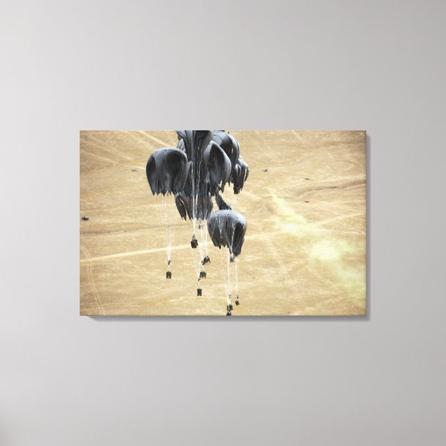 Impressão Em Tela Paraquedas do sistema de entrega de contentores (Frente)