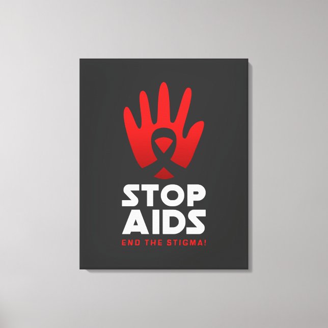 Impressão Em Tela Parar Aids (Frente)