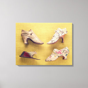 Impressão Em Tela Pares dos calçados bordados, c.1714