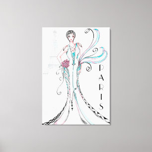 Impressão Em Tela Paris