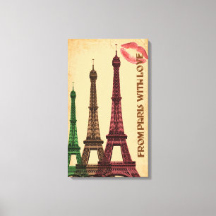Impressão Em Tela Paris
