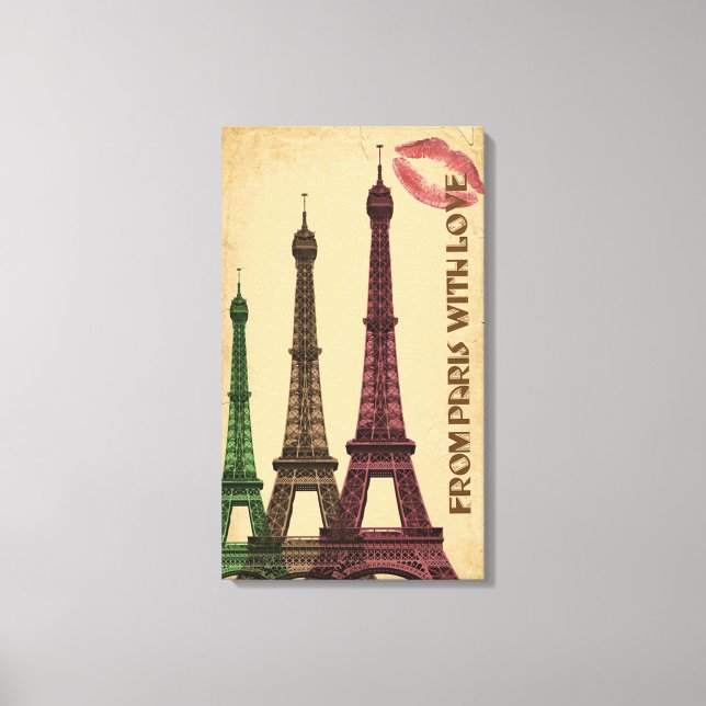 Impressão Em Tela Paris (Frente)