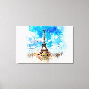 Impressão Em Tela Paris