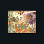 Impressão Em Tela Paris Flapper Art Deco Peacock Vintage<br><div class="desc">Vintage Peacock Flapper - Esta colagem de folheto de paris inclui muitas imagens de vintage divertidas, maravilhosamente organizadas para decoração domiciliar que requer um presente de vintage colorido. A imagem inclui uma flapper que olha para uma borboleta, um pavão e uma libélula. Em segundo plano estão a torre Eiffel e...</div>