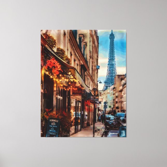 Impressão Em Tela Paris França (Frente)