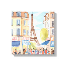 Paris França Torre Eiffel | Aquarela europeia