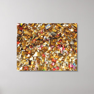 Impressão Em Tela Paris Love Padlocks 2