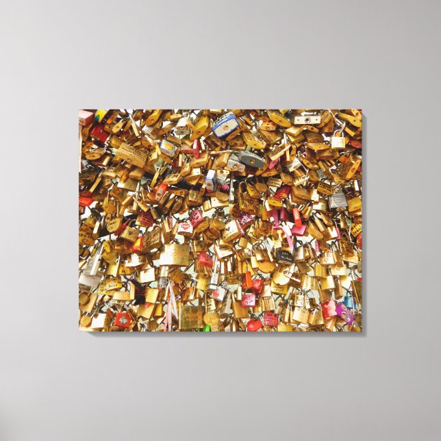 Impressão Em Tela Paris Love Padlocks 2 (Frente)