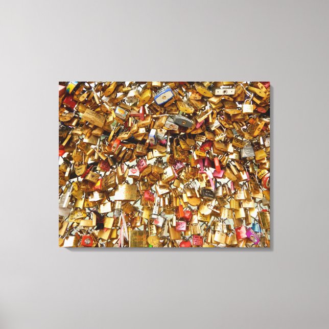 Impressão Em Tela Paris Love Padlocks 3 (Frente)