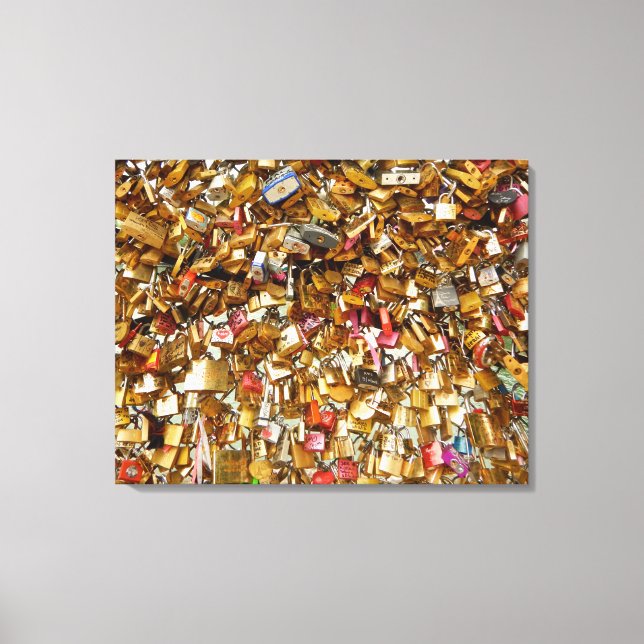 Impressão Em Tela Paris Love Padlocks 4 (Frente)