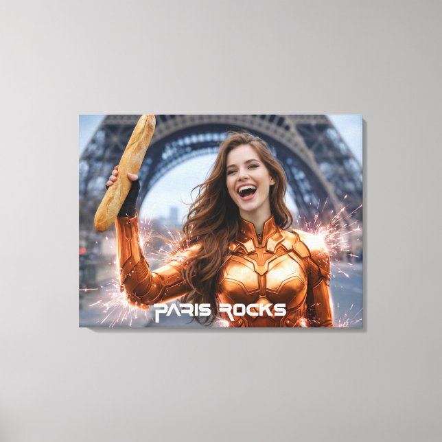 IMPRESSÃO EM TELA PARIS ROCKS (Frente)