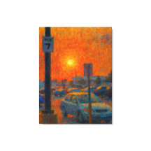 Parking Lot Impressionist AI Art