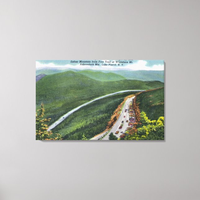 Impressão Em Tela Parking Lot, Memorial Hwy, Esther Mt (Frente)