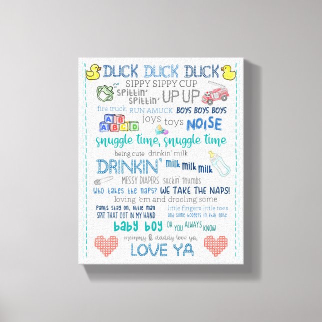 Impressão Em Tela Paródia jay bob silencioso arte de berçário engraç (Frente)