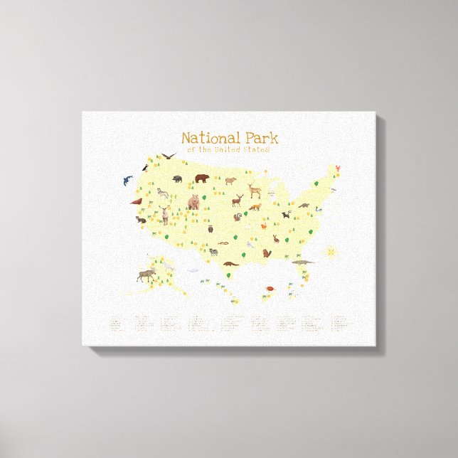 Impressão Em Tela Parque Nacional Amarelo - Parque Florestal (Frente)