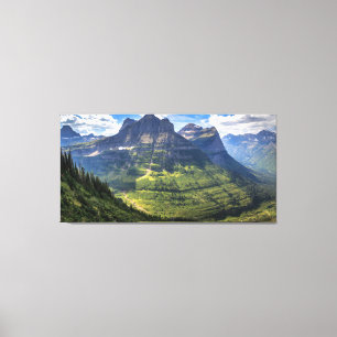 Impressão Em Tela Parque nacional de geleira das montanhas rochosas