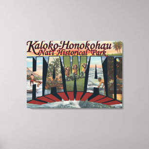 Impressão Em Tela Parque nacional de Kaloko-Honokohau, Havaí