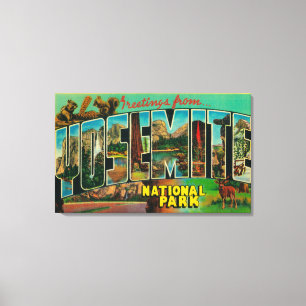 Impressão Em Tela Parque nacional de Yosemite, Califórnia - grande