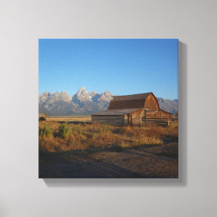 Impressão Em Tela Parque Nacional Rustic Barn Grand Teton