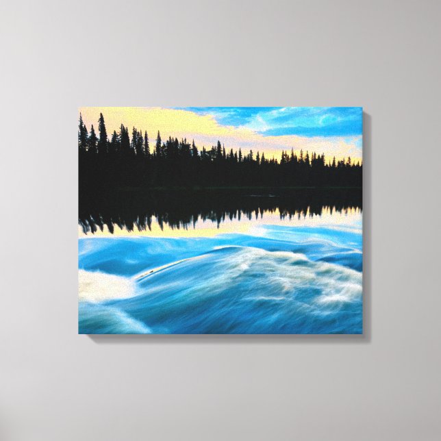 Impressão Em Tela Parque Provincial de Pisew Falls | Canadá (Frente)