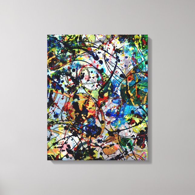Impressão Em Tela Parte 2 esmagada - Abstrato Art (Frente)