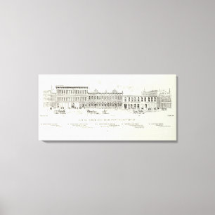 Impressão Em Tela Parte dianteira e bateria do lado norte do pinho