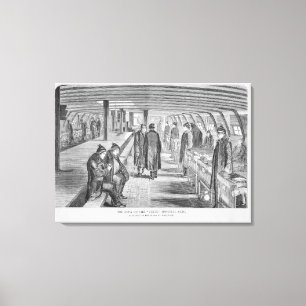 Impressão Em Tela Parte superior do navio hospitalar "Unite" anexado