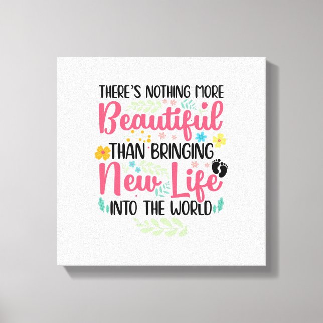 Impressão Em Tela Parteira Parteiras Doula Obstetrícia Midwifery Job (Frente)