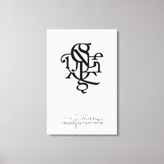 Impressão Em Tela Partes de um caráter 20 x 30