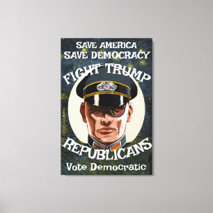 Impressão Em Tela Partido Trump Republicano Formando Casamento de Ap