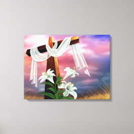 Impressão Em Tela Páscoa e Palm domingos cruzamentos e cenas