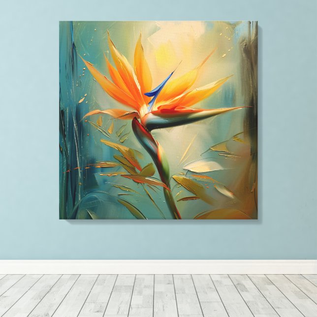 Impressão Em Tela Pássaro da Fábrica Tropical de Paraíso (Insitu(piso de madeira))