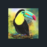 Impressão Em Tela Pássaro Toco Tropical Exótico - Pintura Migrada<br><div class="desc">Pássaro Toco Toco Tropical Exótico - Pintura Marinha Linda Colorida</div>