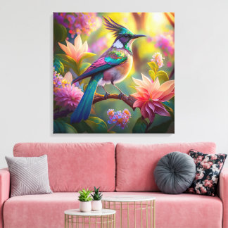 Impressão Em Tela Pássaro Verde de Jay Fantasy