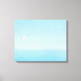 Impressão Em Tela Pássaro voando sobre o Oceano no Havaí