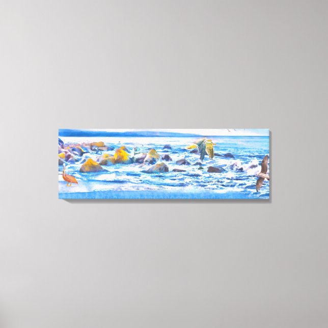 Impressão Em Tela Pássaros do Mar Planalto (Frente)