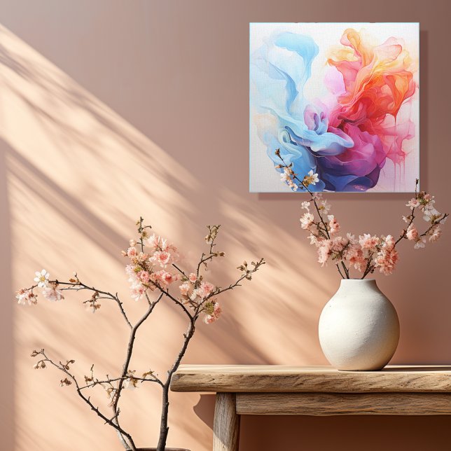 Impressão Em Tela Pastel abstrato 2 de 4 (Criador carregado)