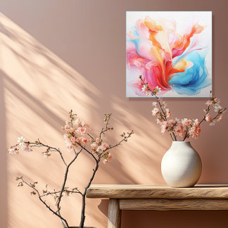 Impressão Em Tela Pastel abstrato 4 de 4