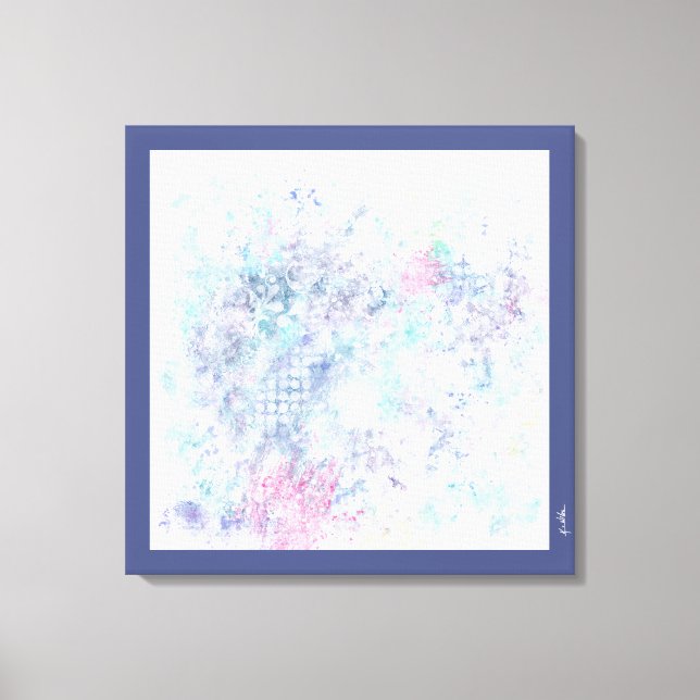 Impressão Em Tela Pastel Abstrato Art (Frente)