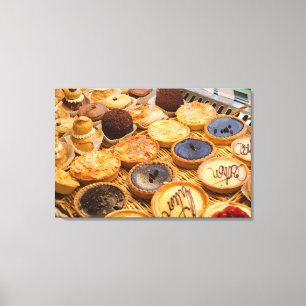 Impressão Em Tela Pastelarias Francesas, Paris, França