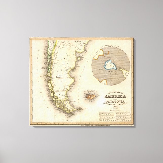 Impressão Em Tela Patagônia, Argentina (Frente)