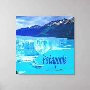 Impressão Em Tela Patagônia Glaciar e Montanhas da América do Sul