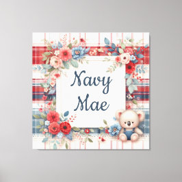 Impressão Em Tela Patchwork Koala Coordinating Canas Print