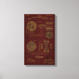 Impressão Em Tela Patente 00382280 Sht 3 de Tesla