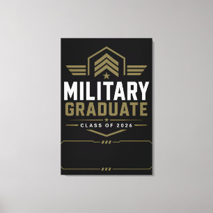 Impressão Em Tela Patente Militar Personalizada Graduado 2026 Nome