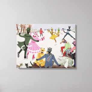 Impressão Em Tela Patinagem no gelo fino