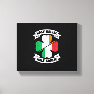 Impressão Em Tela Patrício Irlandês de Meia Gaélico de Meia Santo de