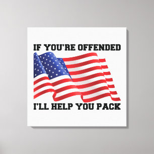 Impressão Em Tela Patriota Americano